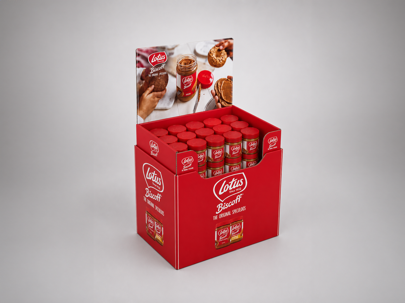 Lotus Biscoff vloerdisplay