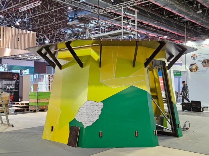 Opbouw EuroShop 2026 - Onderkant Molen - Holbox