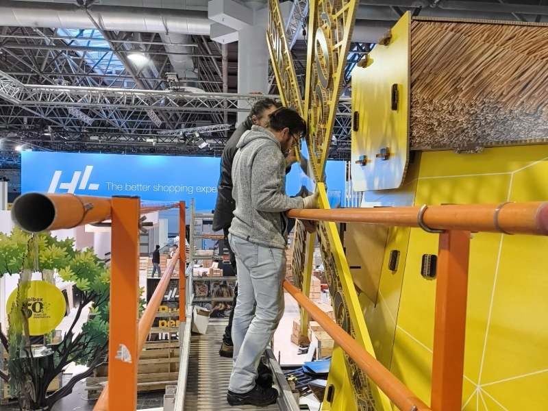 Opbouw EuroShop 2026 - Wieken Molen - Holbox