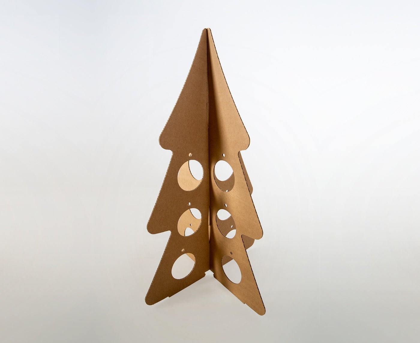 Kerstboom van karton | 76,5 cm hoog