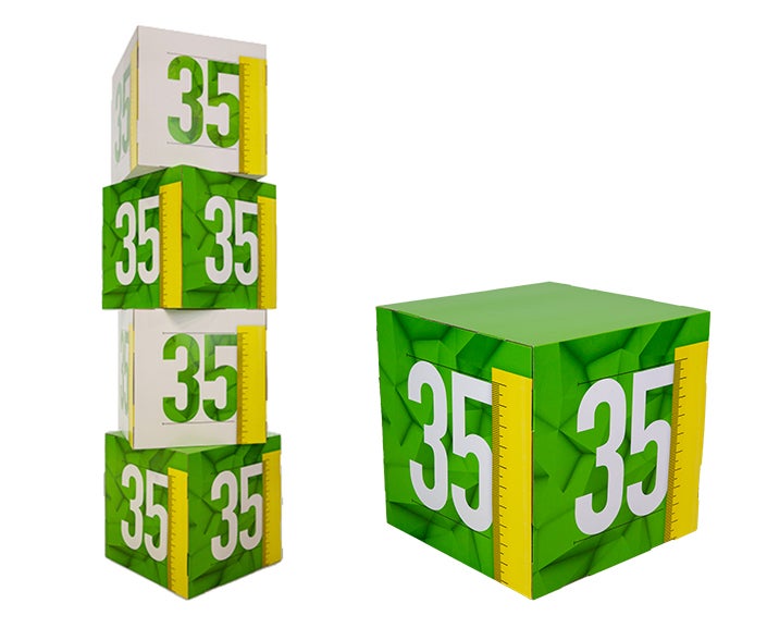 Dichte stapelkubus | diverse formaten | set van 4 kubussen