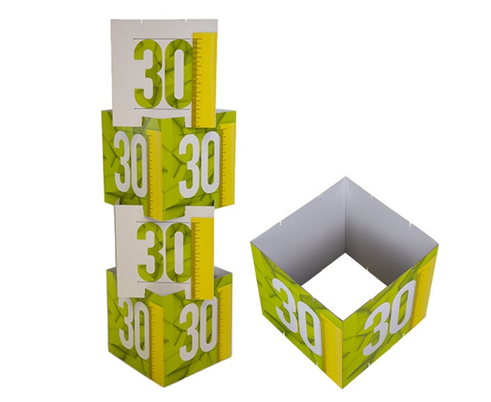 Open stapelkubus | diverse formaten | set van 4 kubussen