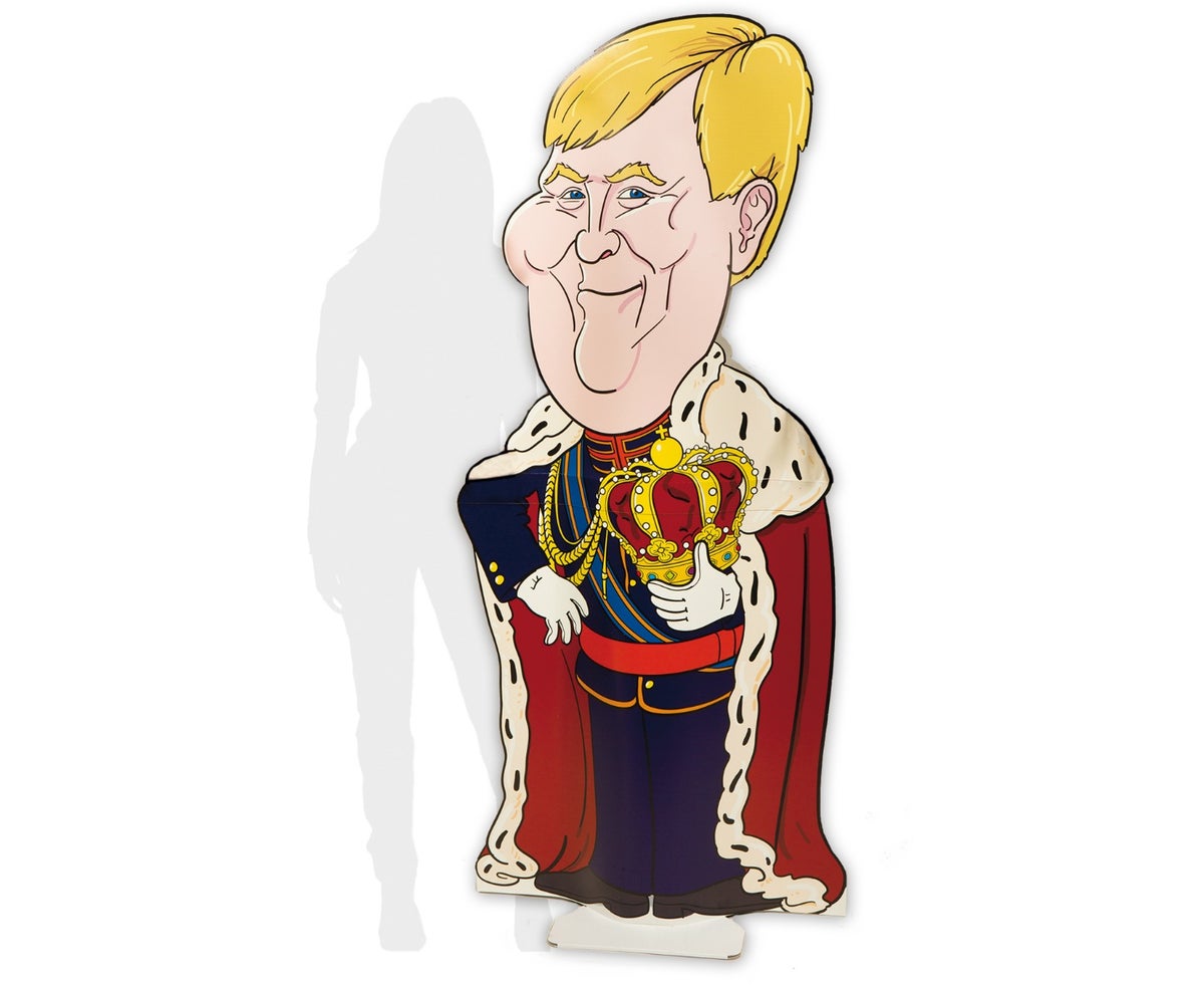 Contour Willem-Alexander gemaakt van karton door Holbox Shopdirect 