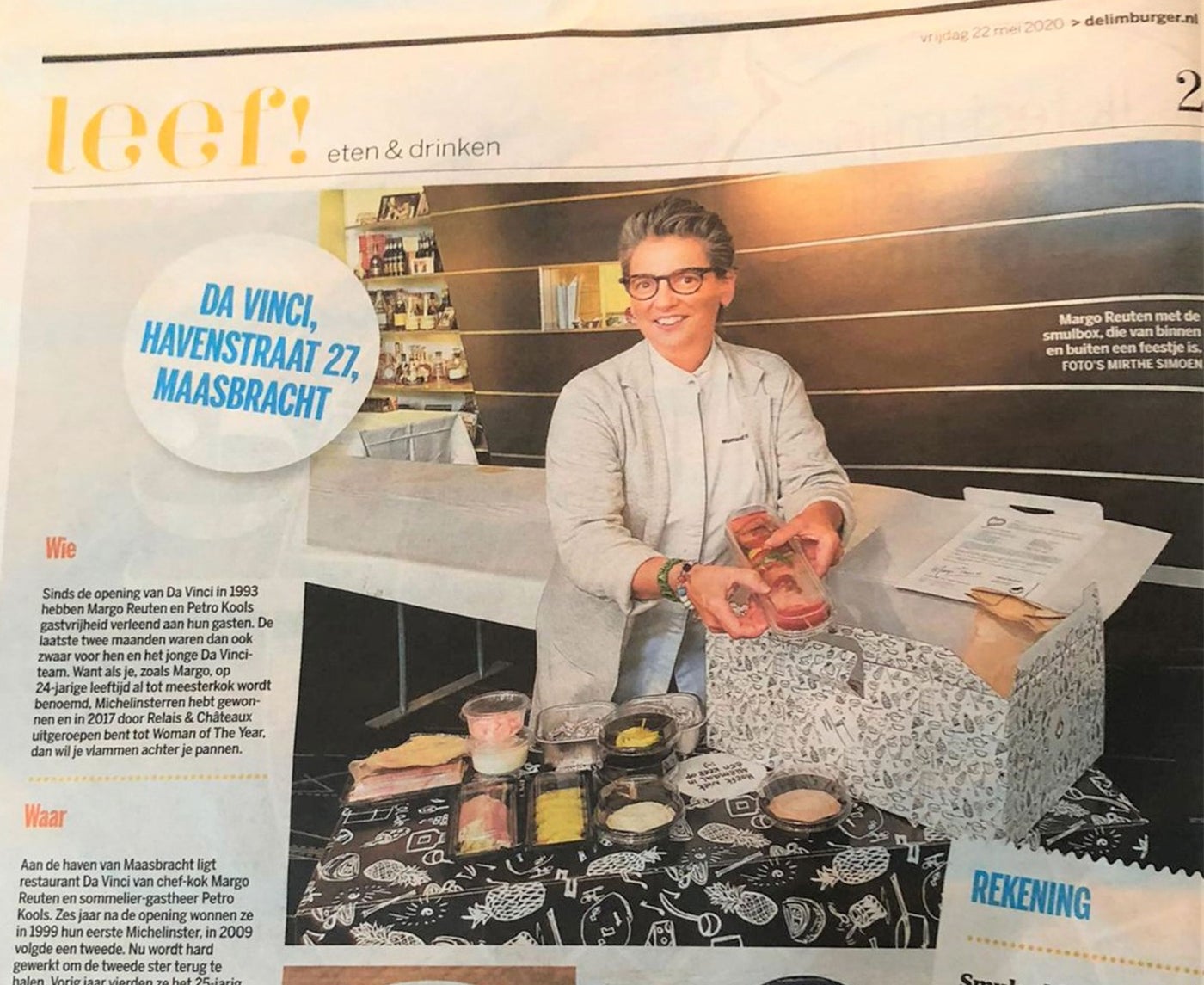 Dinerbox eigen ontwerp gemaakt van karton door Holbox 
Shopdirect Inspiratie 