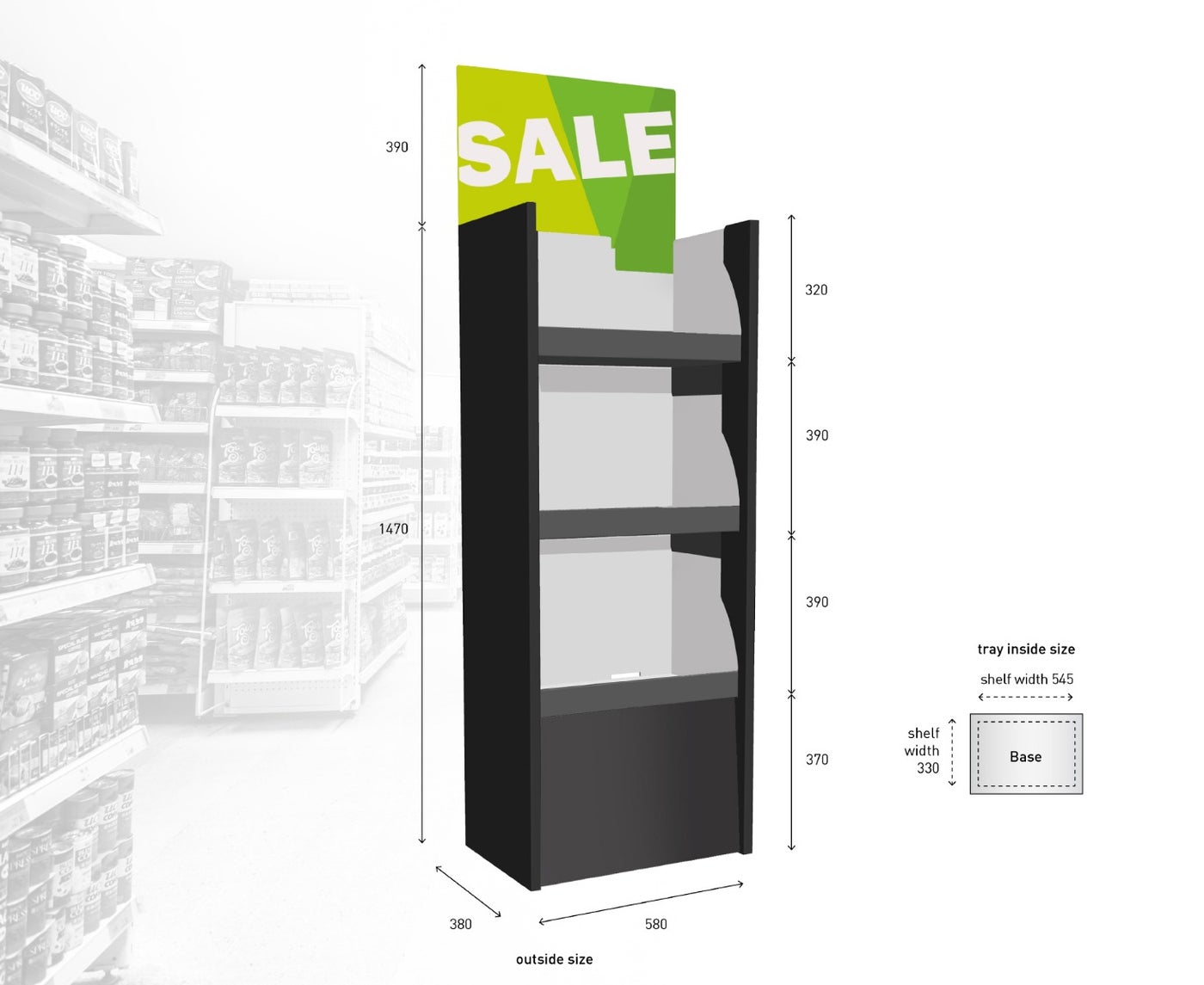 Hang-in display | 60x40 | Diverse kleuren en varianten