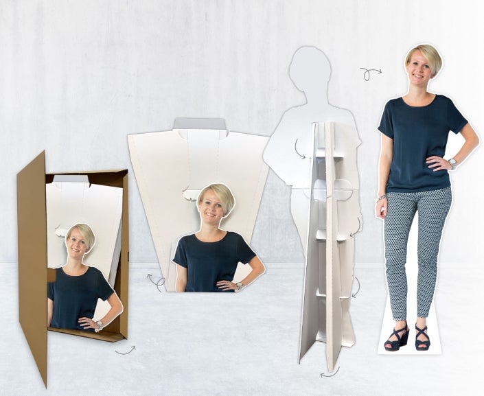 Levensgroot stand-in figuur
