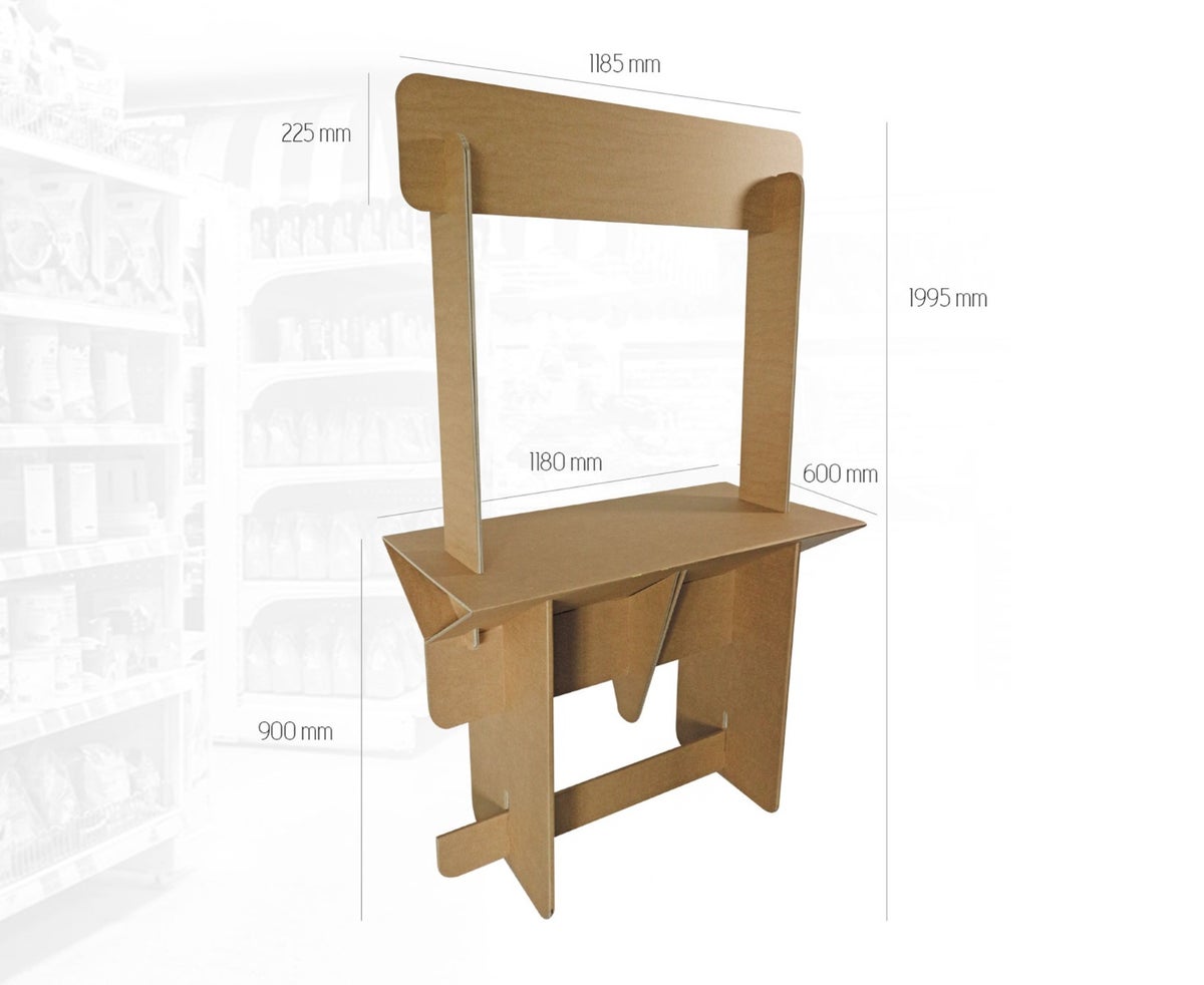 Kartonnen Marktkraam Eigen design persoonlijk Holbox Shopdirect 