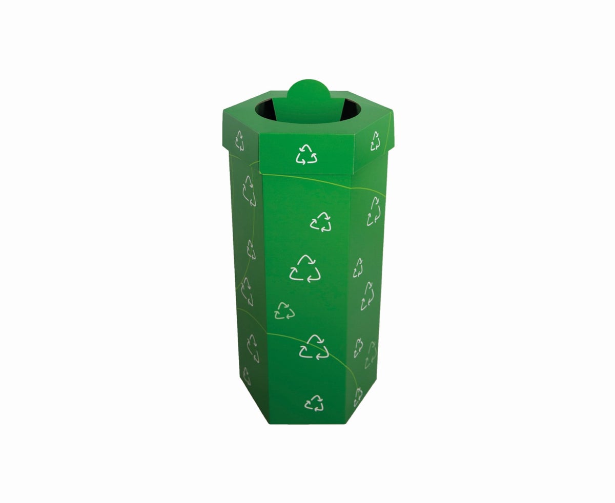 Kartonnen recycle box gemaakt door Holbox Shopdirect 