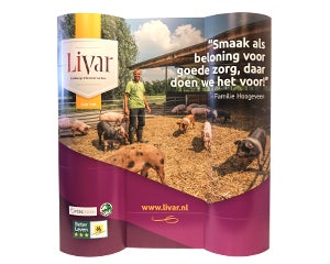 Beurswand 3 delen - Zuil