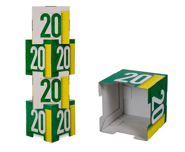 Half open stapelkubus | diverse formaten | set van 4 kubussen Half open stapelkubus | diverse formaten | set van 4 kubussen