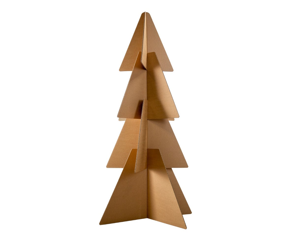 Kartonnen stapelkerstboom | 160 cm hoog