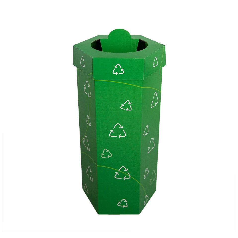 Kartonnen recycle box gemaakt door Holbox Shopdirect