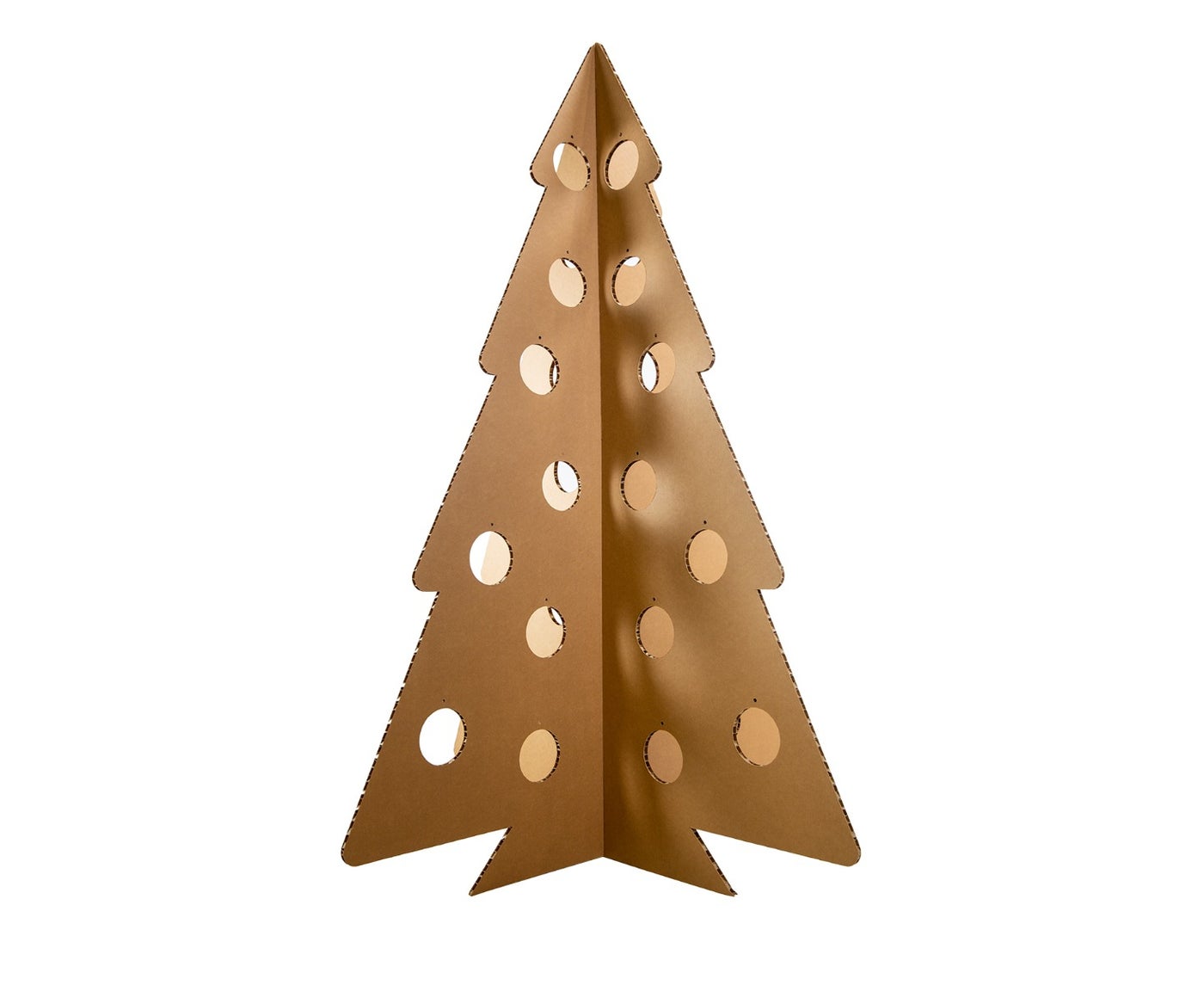 Kartonnen re-board kerstboom | 170 cm hoog
