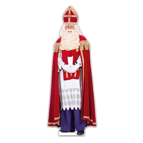 Levensgrote kartonnen Sinterklaas