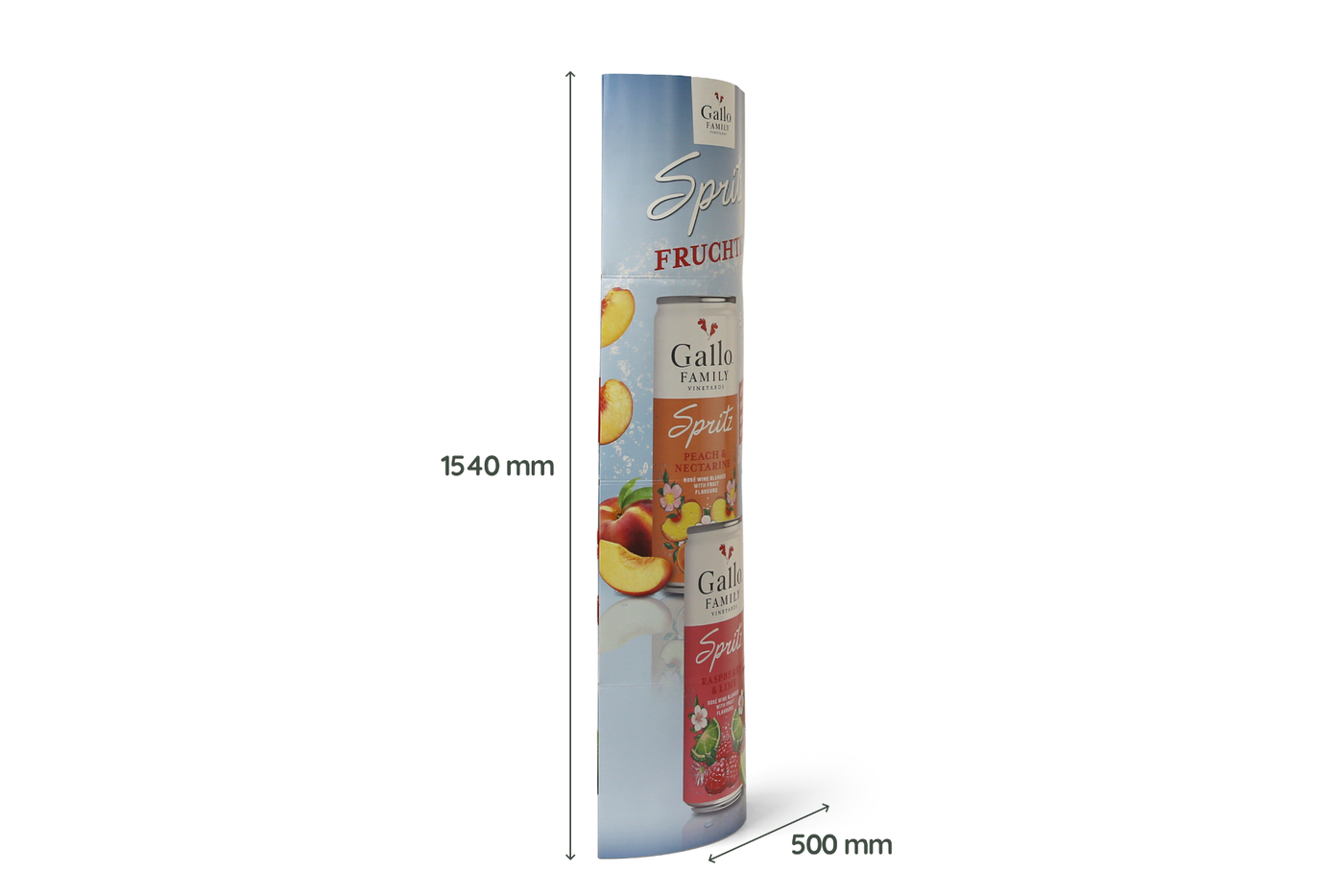 Kartonnen Ellipse zuil 500 x 1540 – 45 graden links voor incl maatvoering Kartonnen Ellipse zuil 500 x 1540 – 45 graden links voor incl maatvoering