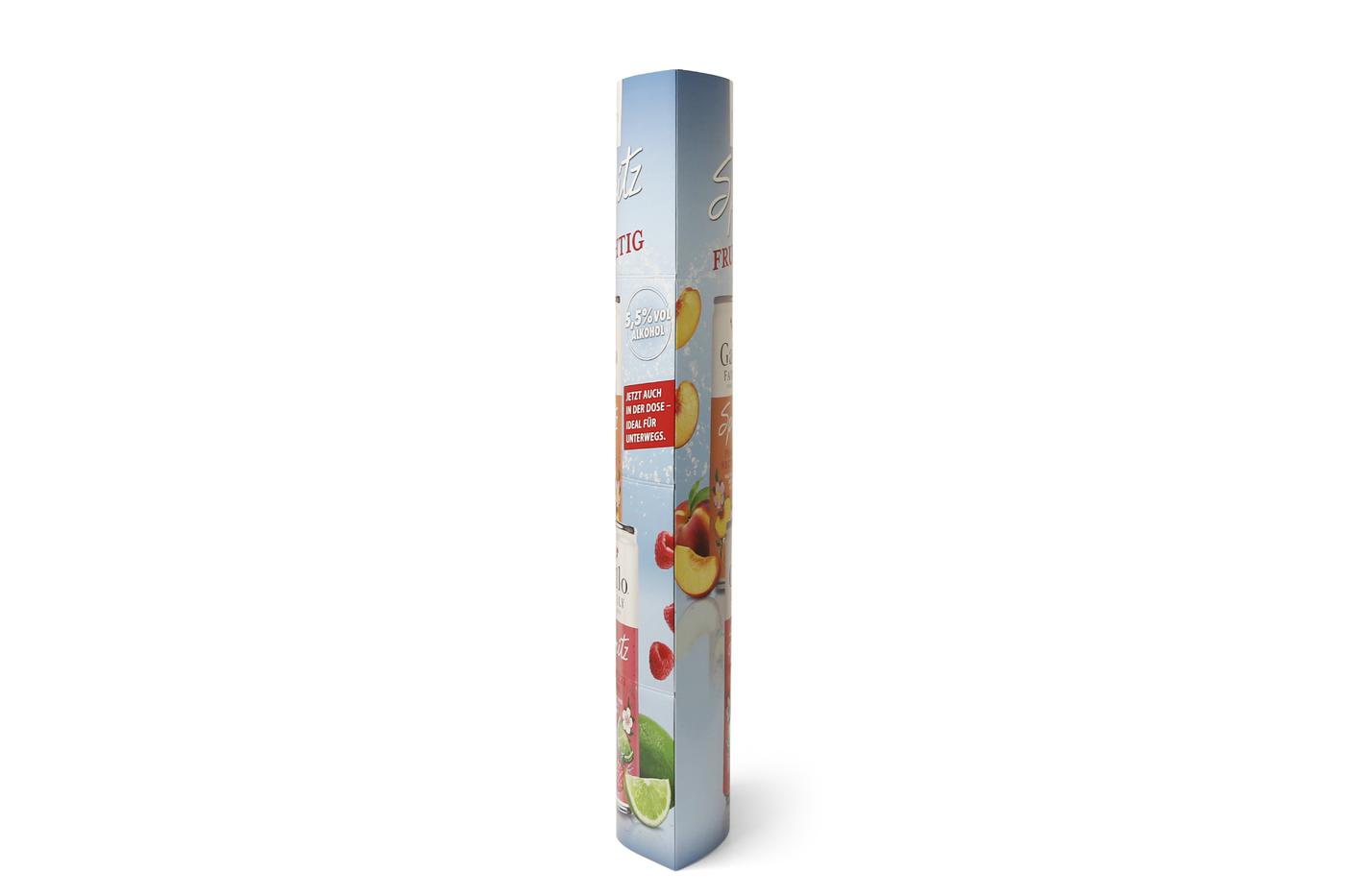 Kartonnen Ellipse zuil 500 x 1540 – zijkant Kartonnen Ellipse zuil 500 x 1540 – zijkant