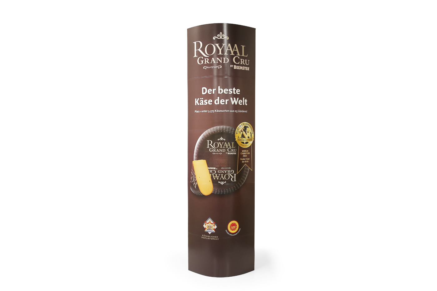 Kartonnen Ellipse zuil 500 x 1900 – voorkant Kartonnen Ellipse zuil 500 x 1900 – voorkant