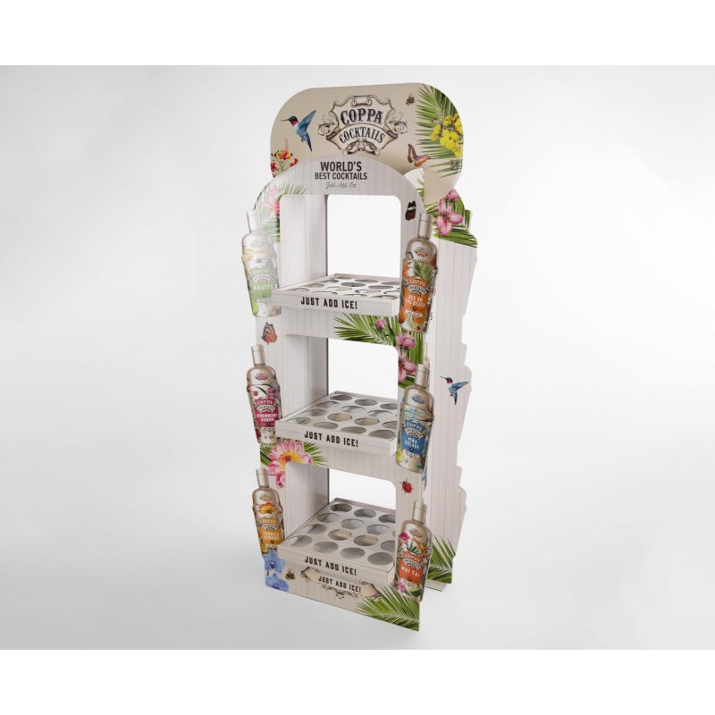 Kartonnen vloerdisplay Coppa Cocktails | Holbox Shop Direct