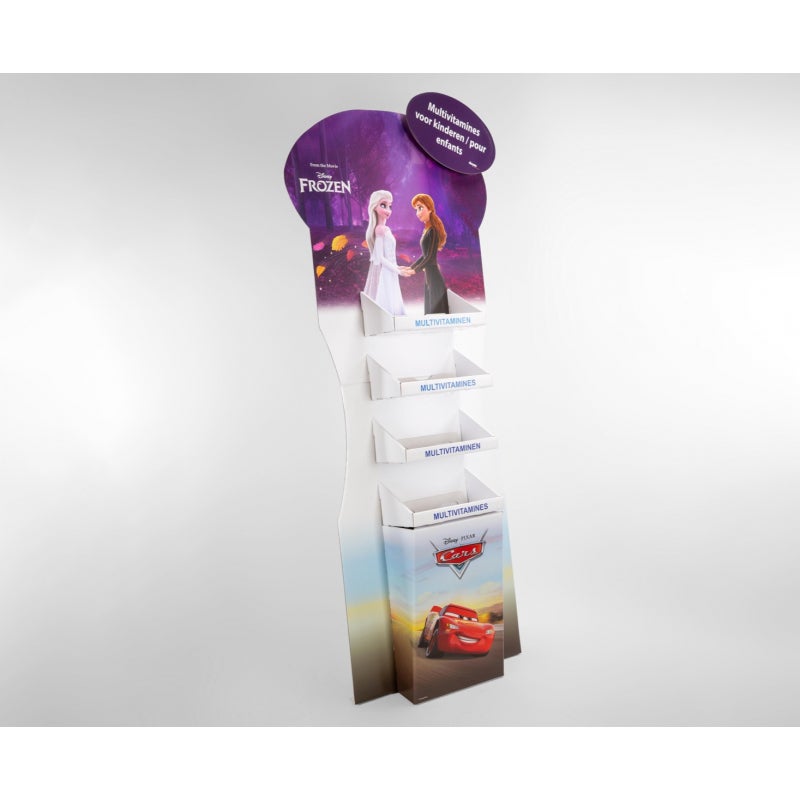 Kartonnen Vloerdisplay Frozen en Cars | Holbox Shop Direct